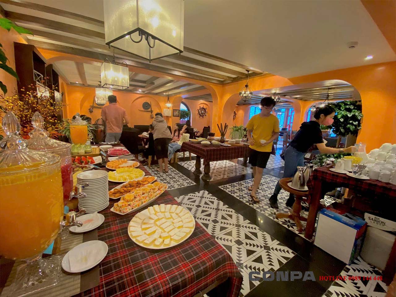 HOTEL DE SAPA - LÀO CAI Hình ảnh buffet của khách sạn