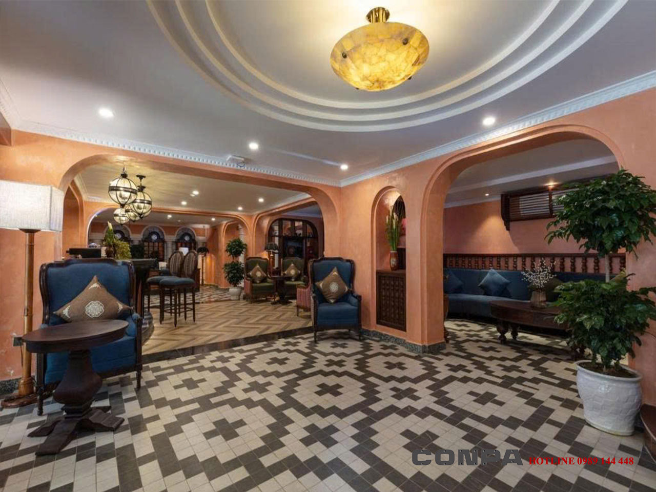 HOTEL DE SAPA - LÀO CAI Tường sơn hiệu ứng nội bật nội thất và không gian phòng