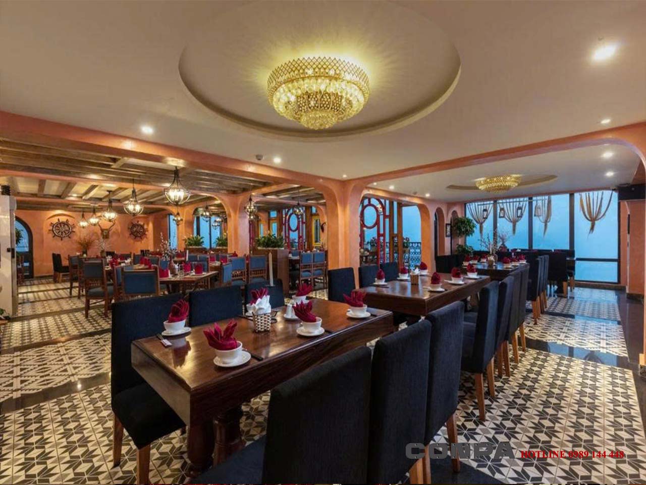 HOTEL DE SAPA - LÀO CAI Không gian tổng quan tại phòng ăn thuộc khách sạn