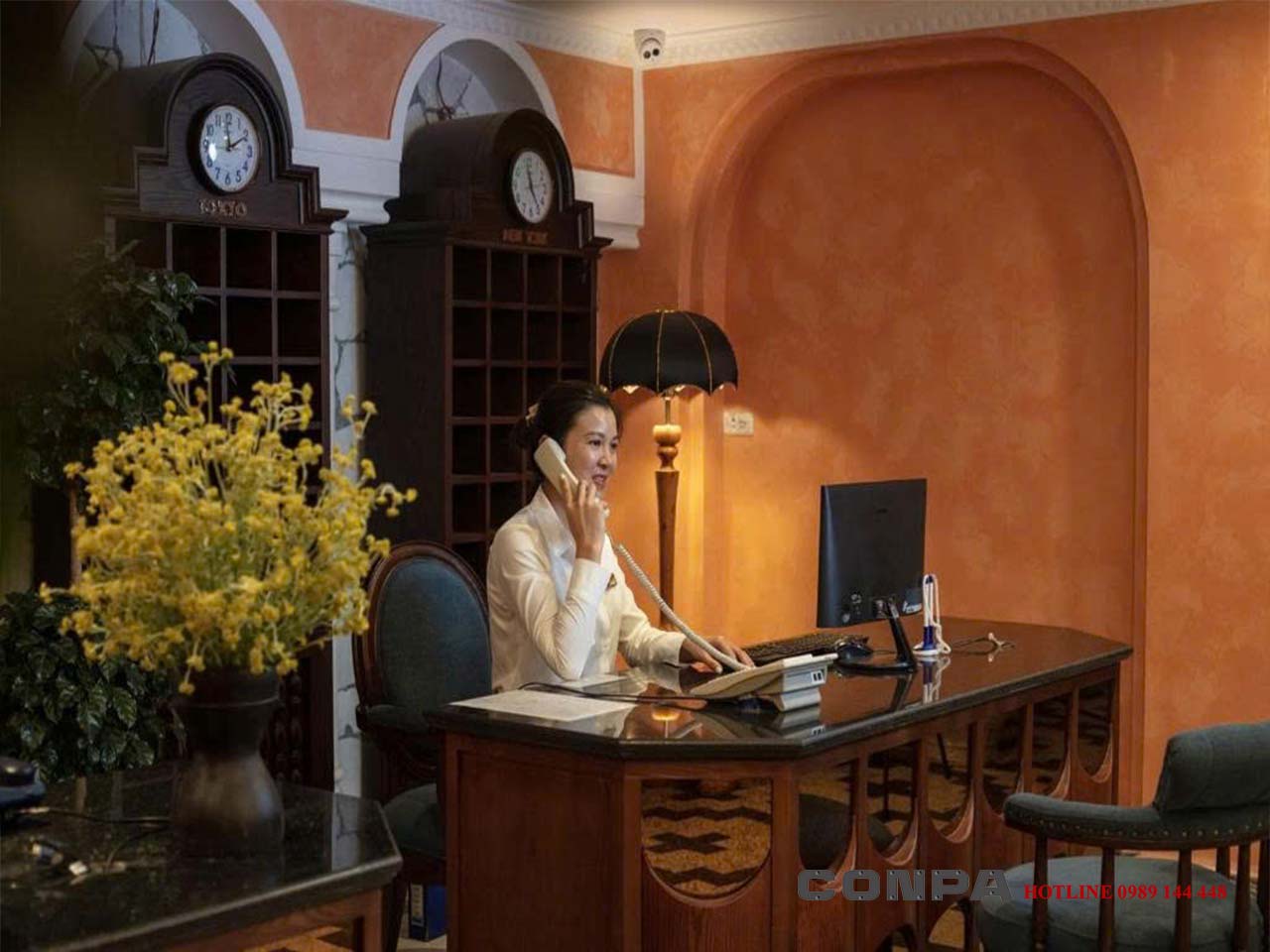 HOTEL DE SAPA - LÀO CAI Khu vực lễ tân khách sạn De Sapa