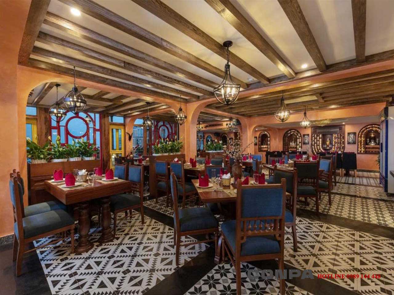 HOTEL DE SAPA - LÀO CAI Nhà hàng hotel De Sapa sử dụng Sonconpa độc đáo