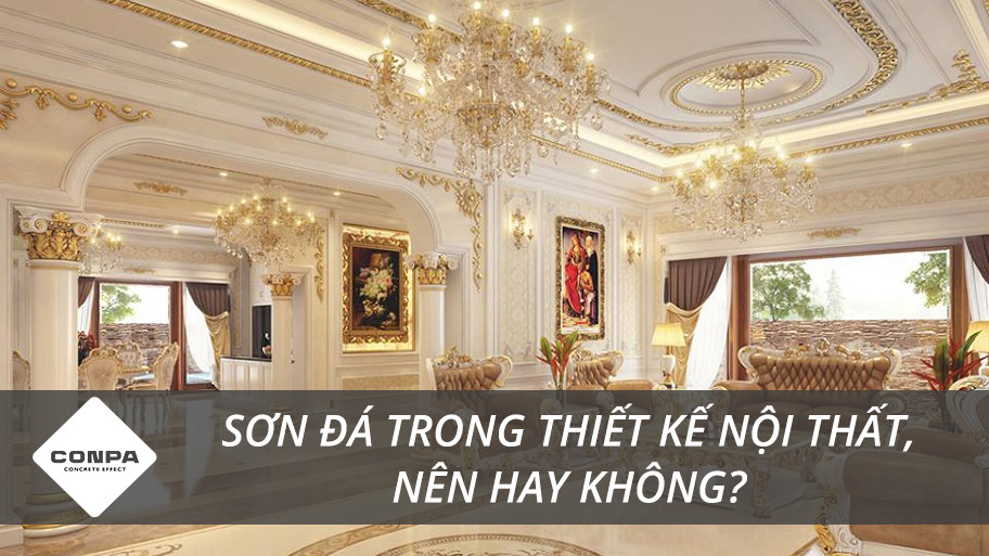 Có thể sử dụng sơn đá trong thiết kế nội thất không