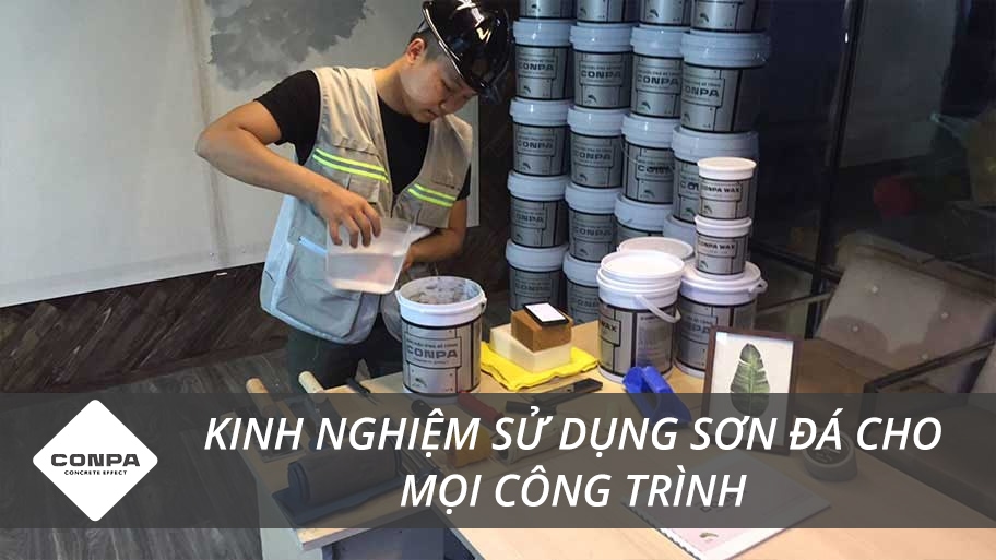 Kinh nghiệm sử dụng sơn đá