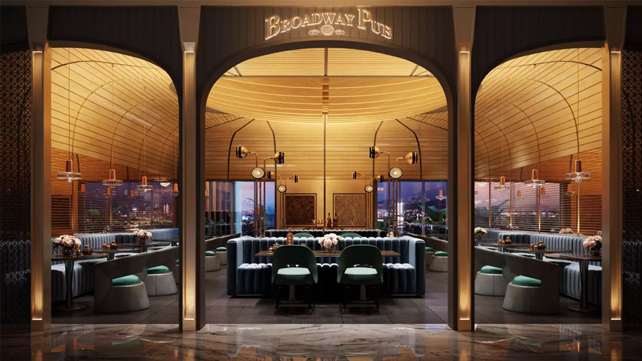 Mẫu nhà hàng sử dụng son kim loại thật