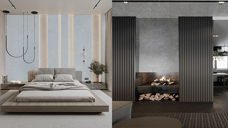 Mẫu nhà ở sử dụng sơn kim loại thật