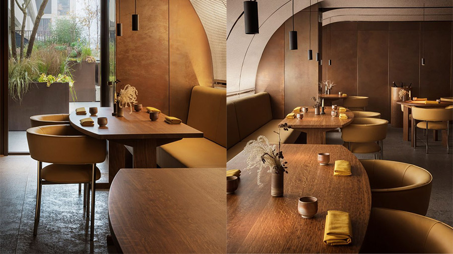 Mẫu quán cà phê sử dụng sơn kim loại thật