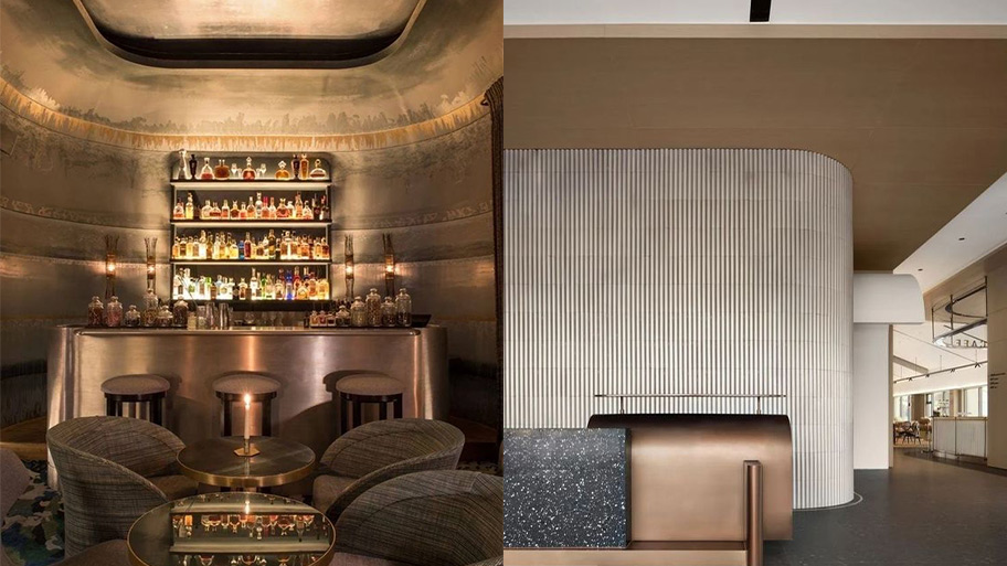 Mẫu trần nhà sử dụng sơn kim loại thật