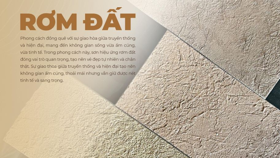 Sơn rơm đất với vẻ đẹp mộc mạc, tự nhiên