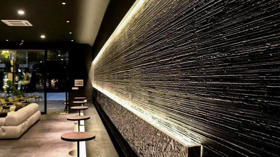 Quán bar sử dụng sơn cát nghệ thuật