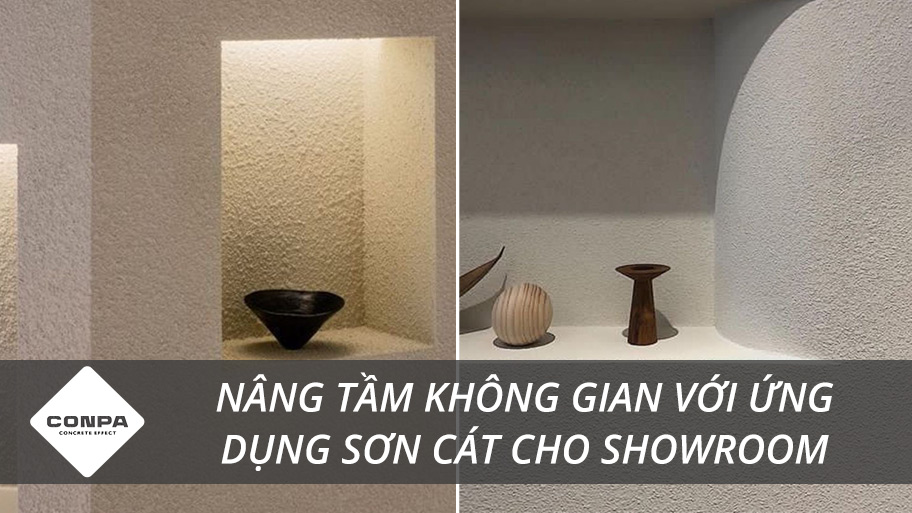 Ứng dụng sơn cát cho showroom