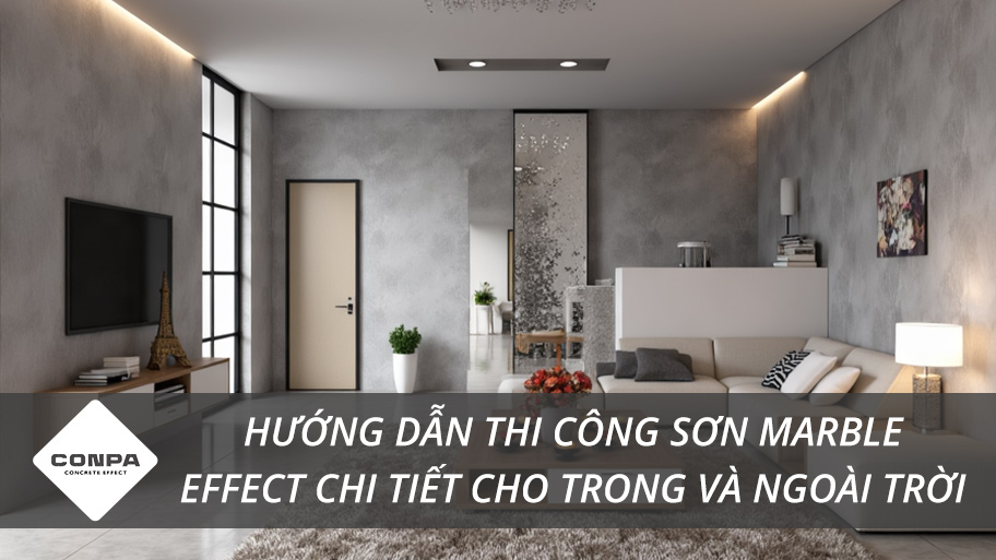 Hướng dẫn thi công sơn Marble Effect