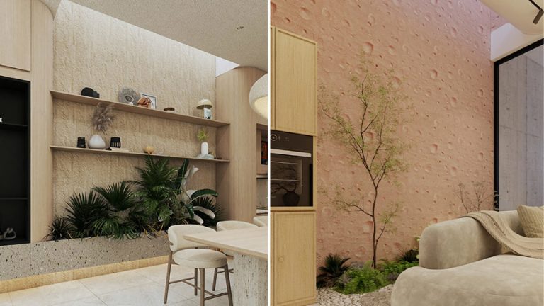 Vẻ đẹp hiệu ứng sơn earth color được tạo từ các dụng cụ