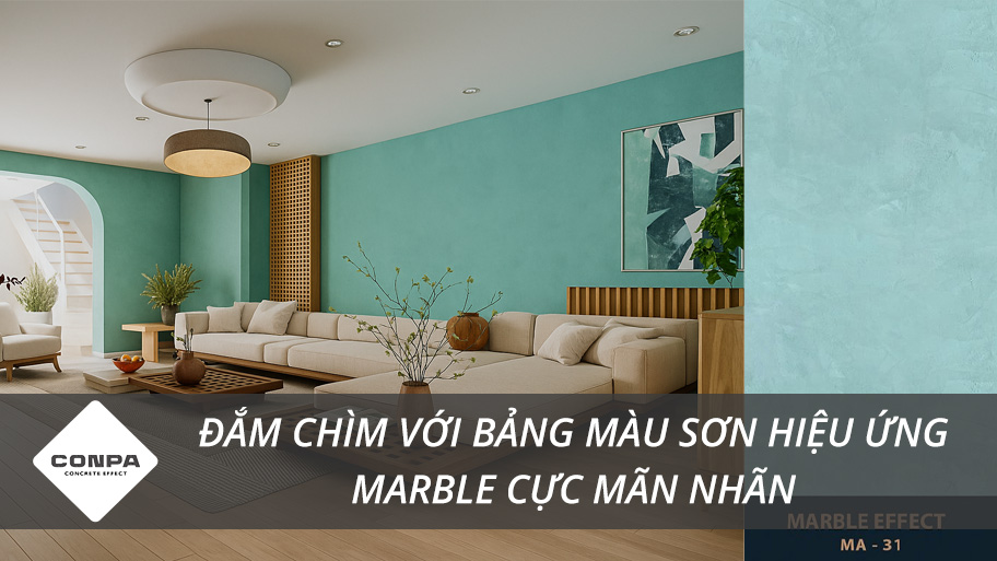 Bảng màu sơn hiệu ứng Marble