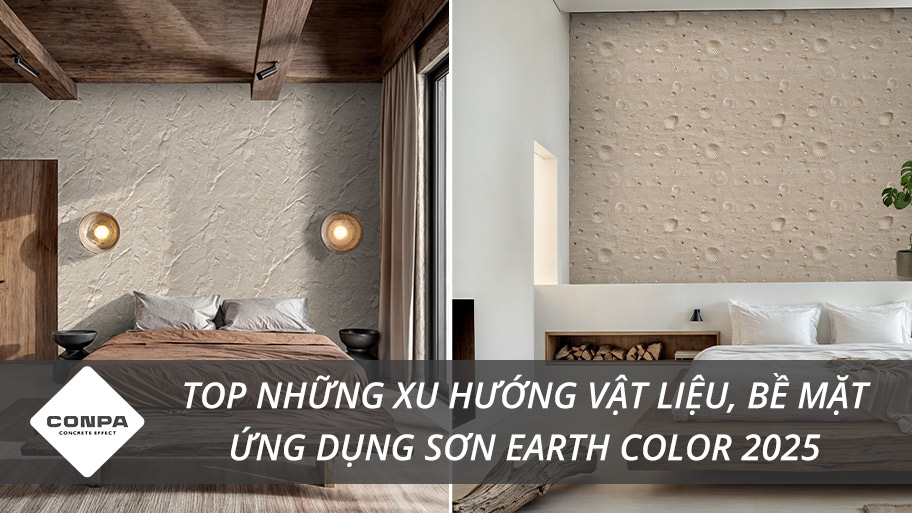 Bề mặt ứng dụng sơn Earth Color