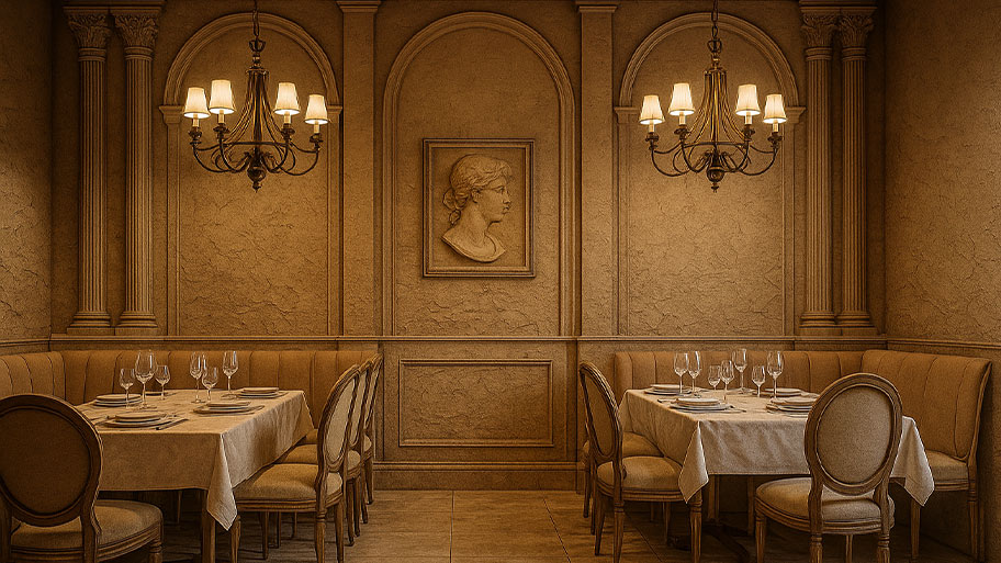 Công trình phong cách cổ điển kết hợp với sơn Earth Color