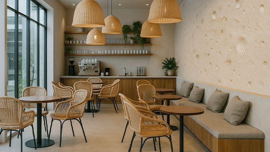 Công trình phong cách hiện đại kết hợp với sơn Earth Color