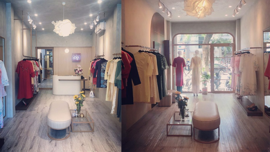 Én Design house shop ứng dụng sơn hiệu ứng bê tông