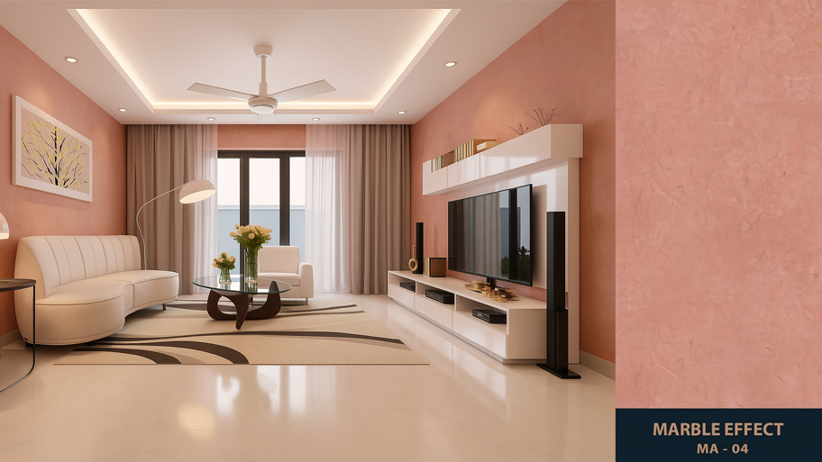 Đắm chìm với bảng màu sơn hiệu ứng Marble cực mãn nhãn Mẫu công trình ứng dụng sơn Marble Effect mã 04