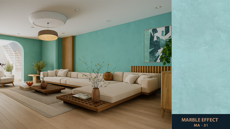 Đắm chìm với bảng màu sơn hiệu ứng Marble cực mãn nhãn Mẫu công trình ứng dụng sơn Marble Effect mã 31