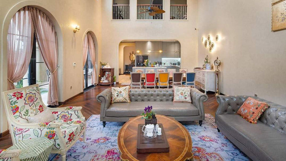 Mẫu nhà ở sử dụng sơn Marble Effect