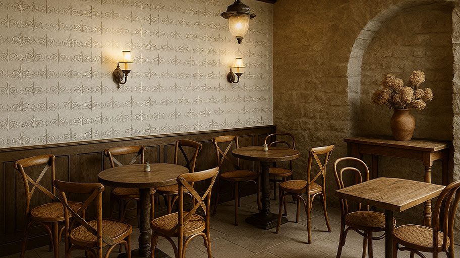 Ứng dụng sơn earth color cho công trình quán cafe hiện nay Quán cafe phong cách hiện đại ứng dụng sơn Earth Color