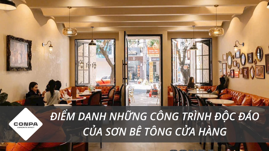 Sơn bê tông cửa hàng