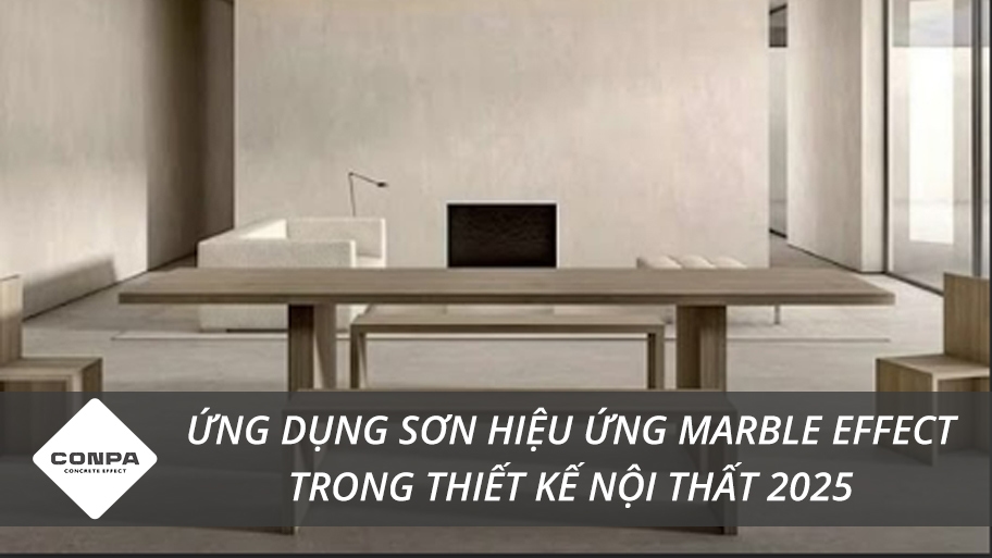 Sơn Marble Effect trong thiết kế nội thất