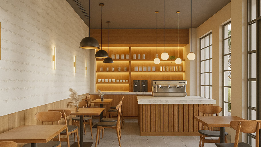 Ứng dụng sơn earth color cho công trình quán cafe hiện nay Sử dụng sơn Earth Color cho quán cafe phong cách Rustic