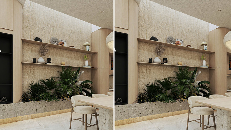 Ứng dụng sơn Earth Color cho phòng bếp