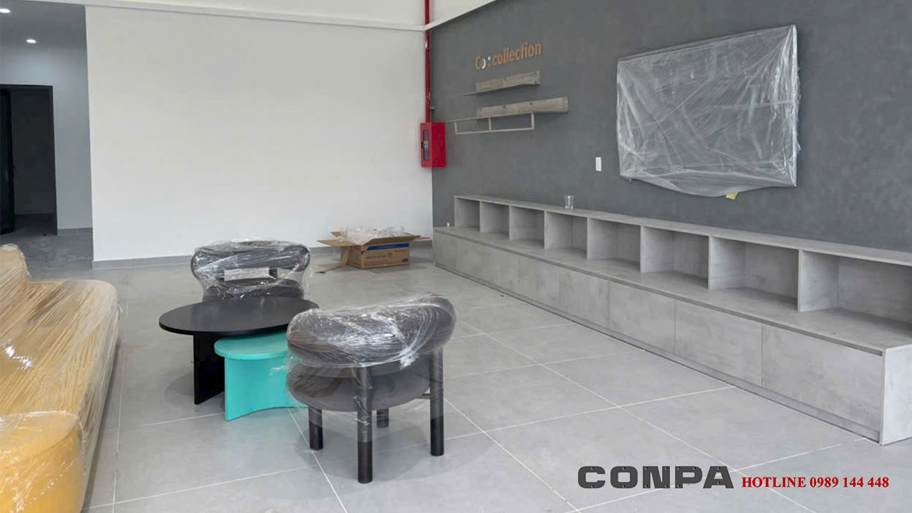 Ứng dụng sơn hiệu ứng cho cửa hàng ô tô