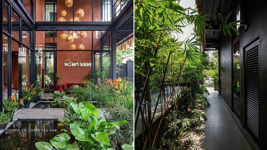 Nhà hàng Hồng Hành sử dụng sơn hiệu ứng giả bê tông