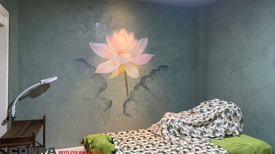 Gợi ý màu sơn giả bê tông cho spa – Sang trọng, tinh tế, thư giãn Q spa ứng dụng sơn giả bê tông màu xám xanh
