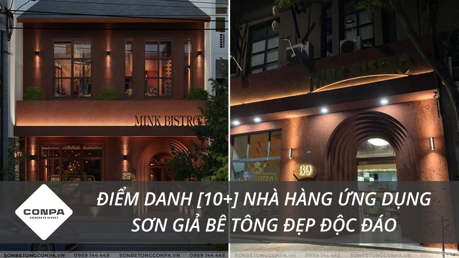 Sơn giả bê tông cho nhà hàng