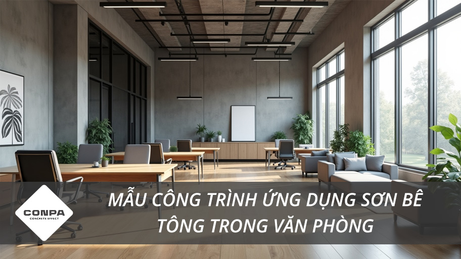 Sơn giả bê tông cho văn phòng