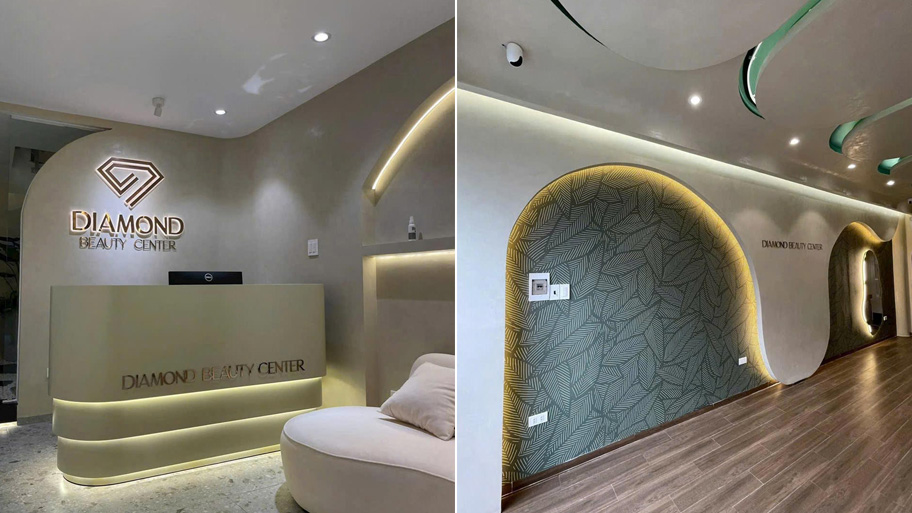 Gợi ý màu sơn giả bê tông cho spa – Sang trọng, tinh tế, thư giãn Spa sử dụng sơn giả bê tông màu xám be nhạt