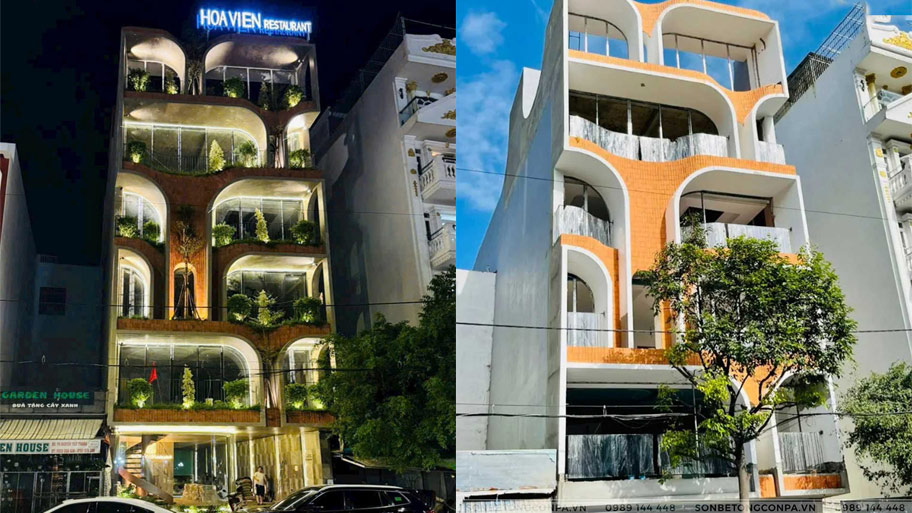 Toàn cảnh nhà hàng Hoa Viên Quy Nhơn