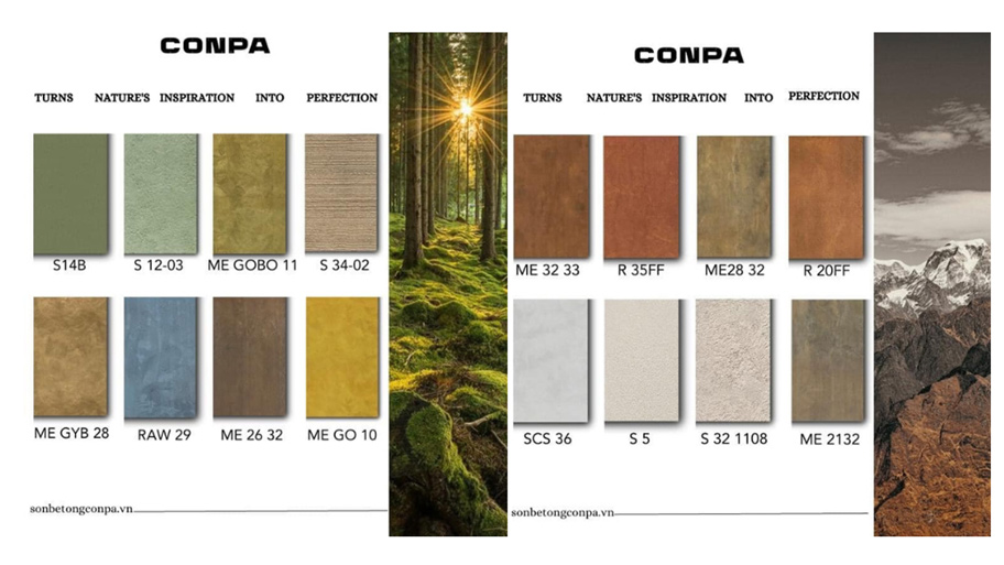 Chiêm ngưỡng vẻ đẹp của catalogue map màu sơn hiệu ứng kim loại Các mã màu sơn hiệu ứng kim loại