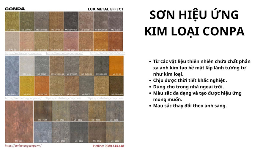 Mẫu công trình ứng dụng sơn hiệu ứng kim loại trên bề mặt đẹp độc đáo Khái niệm sơn hiệu ứng kim loại