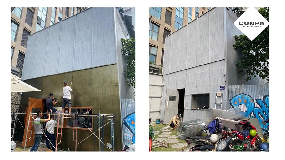 Mẫu công trình ứng dụng sơn hiệu ứng kim loại cho ngoại thất Lý do sơn hiệu ứng kim loại được dùng phổ biến cho ngoại thất