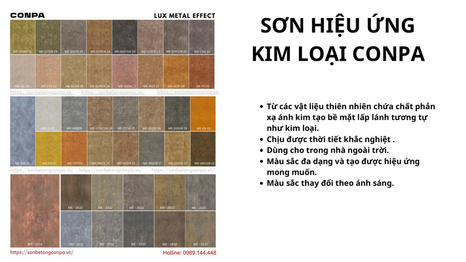 Chiêm ngưỡng vẻ đẹp của catalogue map màu sơn hiệu ứng kim loại Mã màu sơn hiệu ứng kim loại