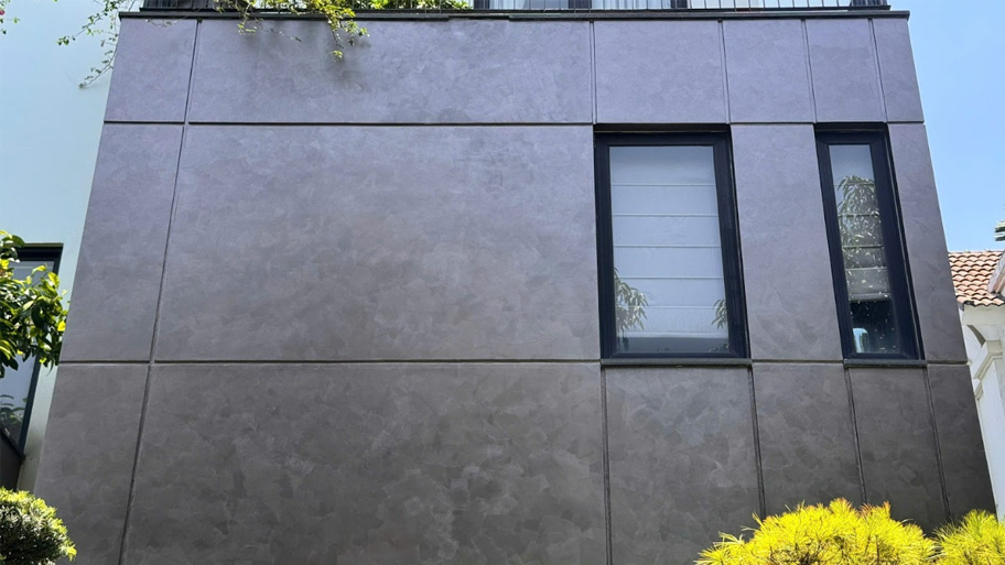 Mẫu công trình ứng dụng sơn hiệu ứng kim loại cho ngoại thất Nhà ở sử dụng sơn hiệu ứng kim loại cho ngoại thất