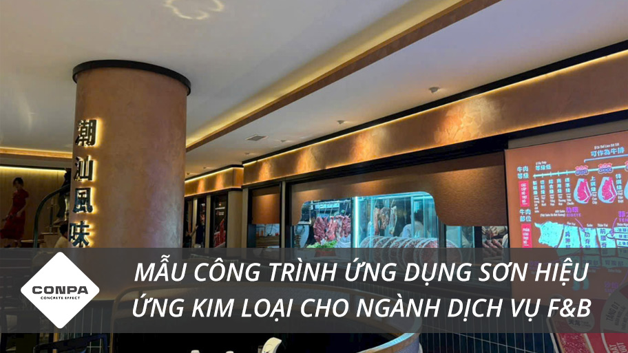 Sơn hiệu ứng kim loại cho ngành dịch vụ F&B
