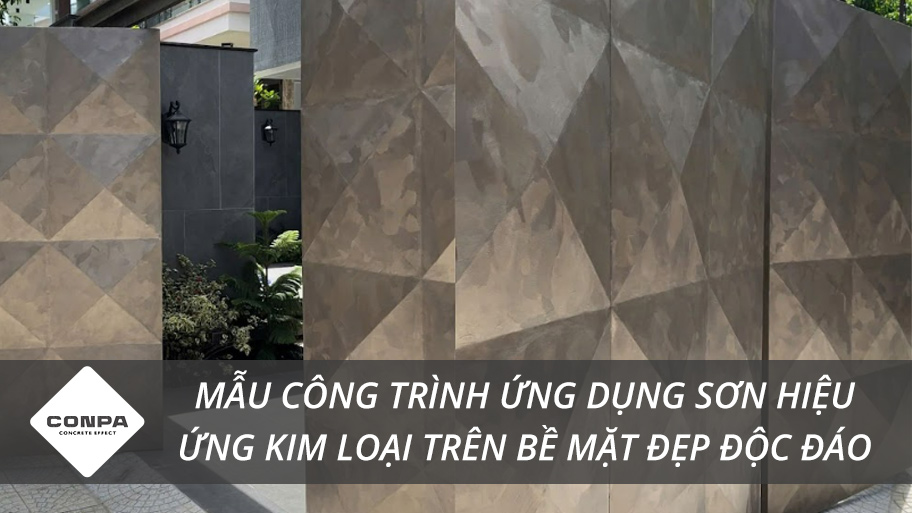 Ứng dụng sơn hiệu ứng kim loại cho ngoại thất