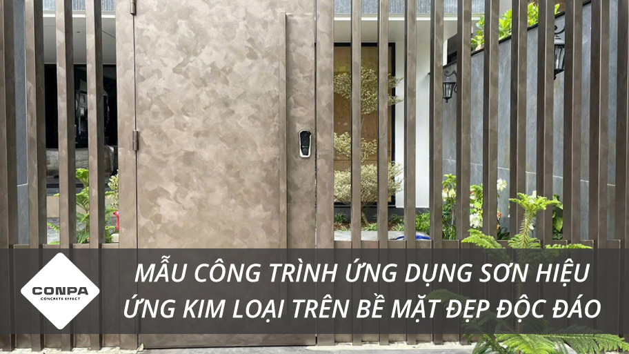 Ứng dụng sơn hiệu ứng trên bề mặt