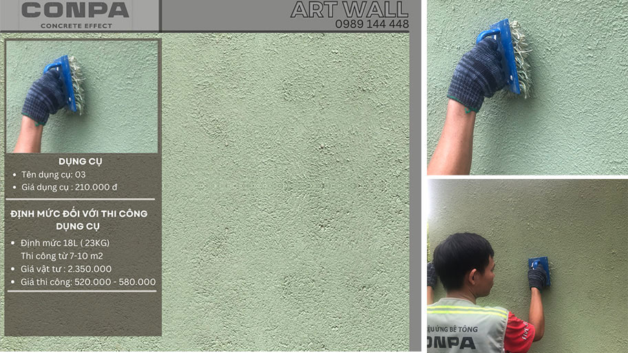 Bàn chải tạo hiệu ứng cho sơn cát nghệ thuật