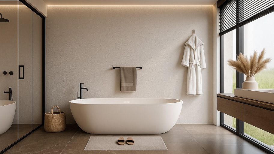 Sử dụng sơn cát cho phòng tắm