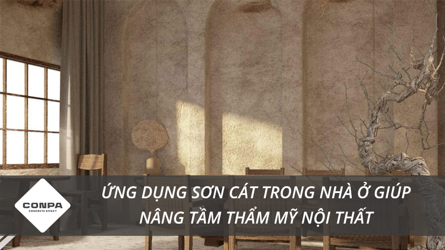 Ứng dụng sơn cát cho nhà ở