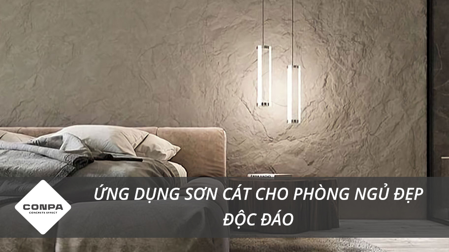 Ứng dụng sơn cát cho phòng ngủ