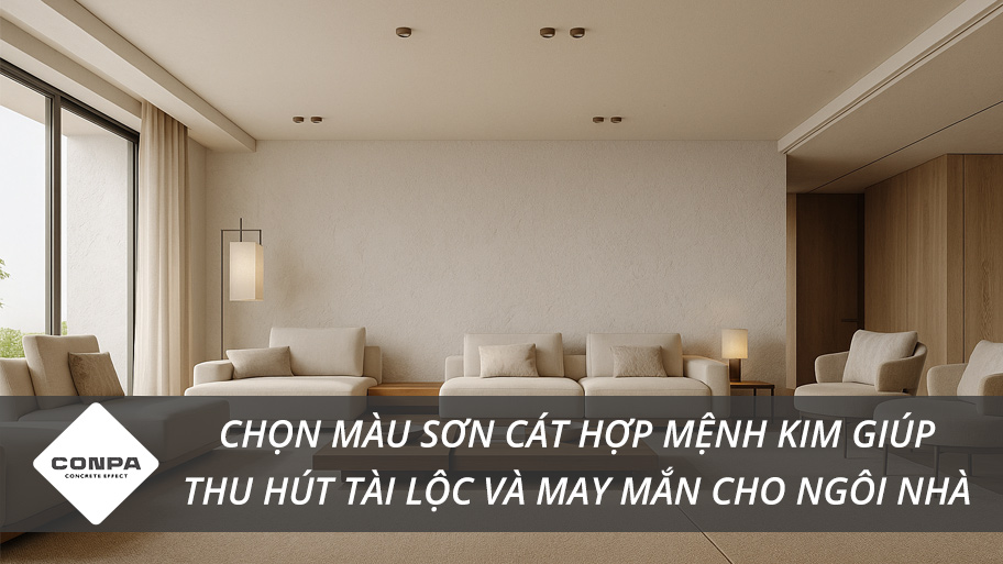 Màu sơn cát hợp mệnh Kim