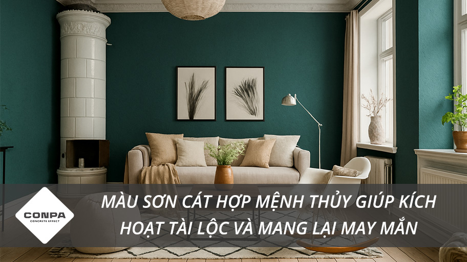 Màu sơn cát hợp mệnh Thủy